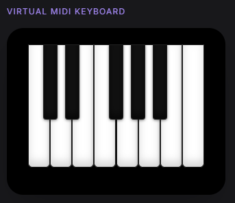 Virtual MIDI keyboard